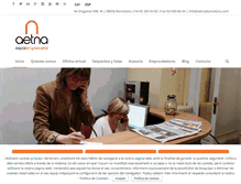 Tablet Screenshot of aetnabarcelona.com